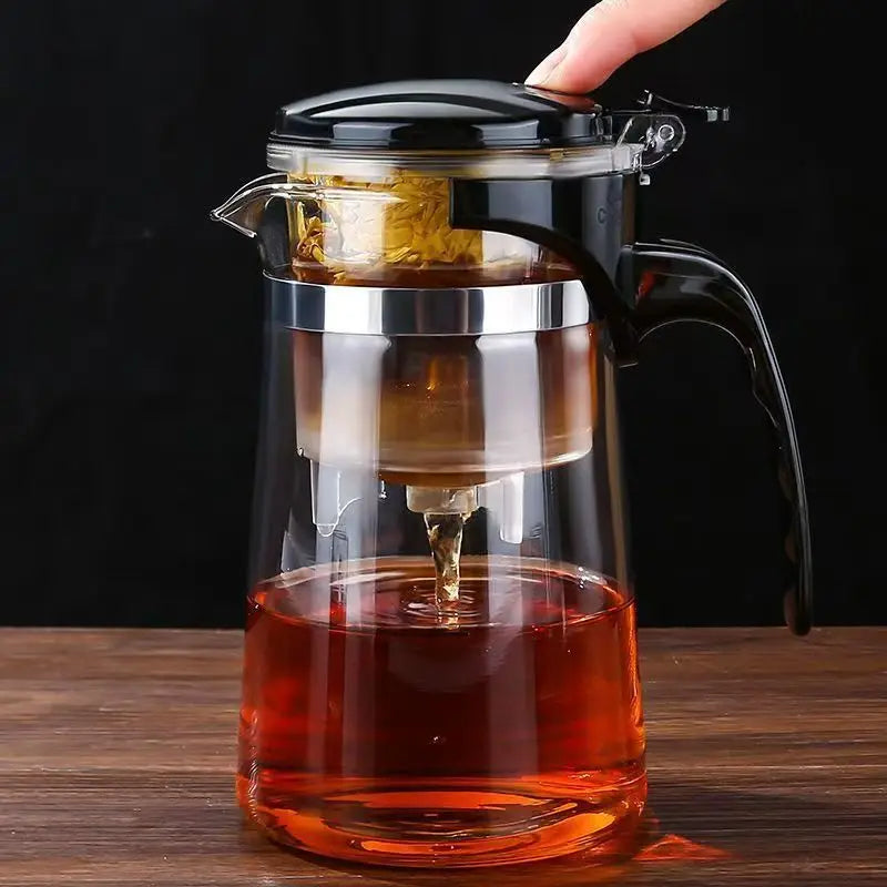 Teetasse mit Sieb und Ein-Klick-Filter hitzebeständig
