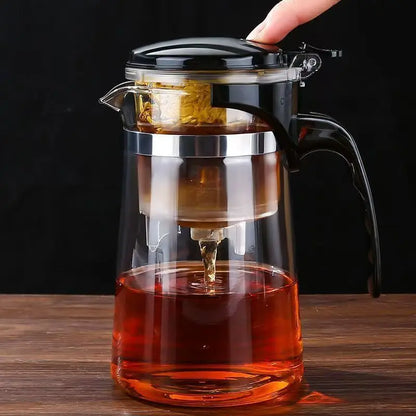 Teetasse mit Sieb und Ein-Klick-Filter hitzebeständig