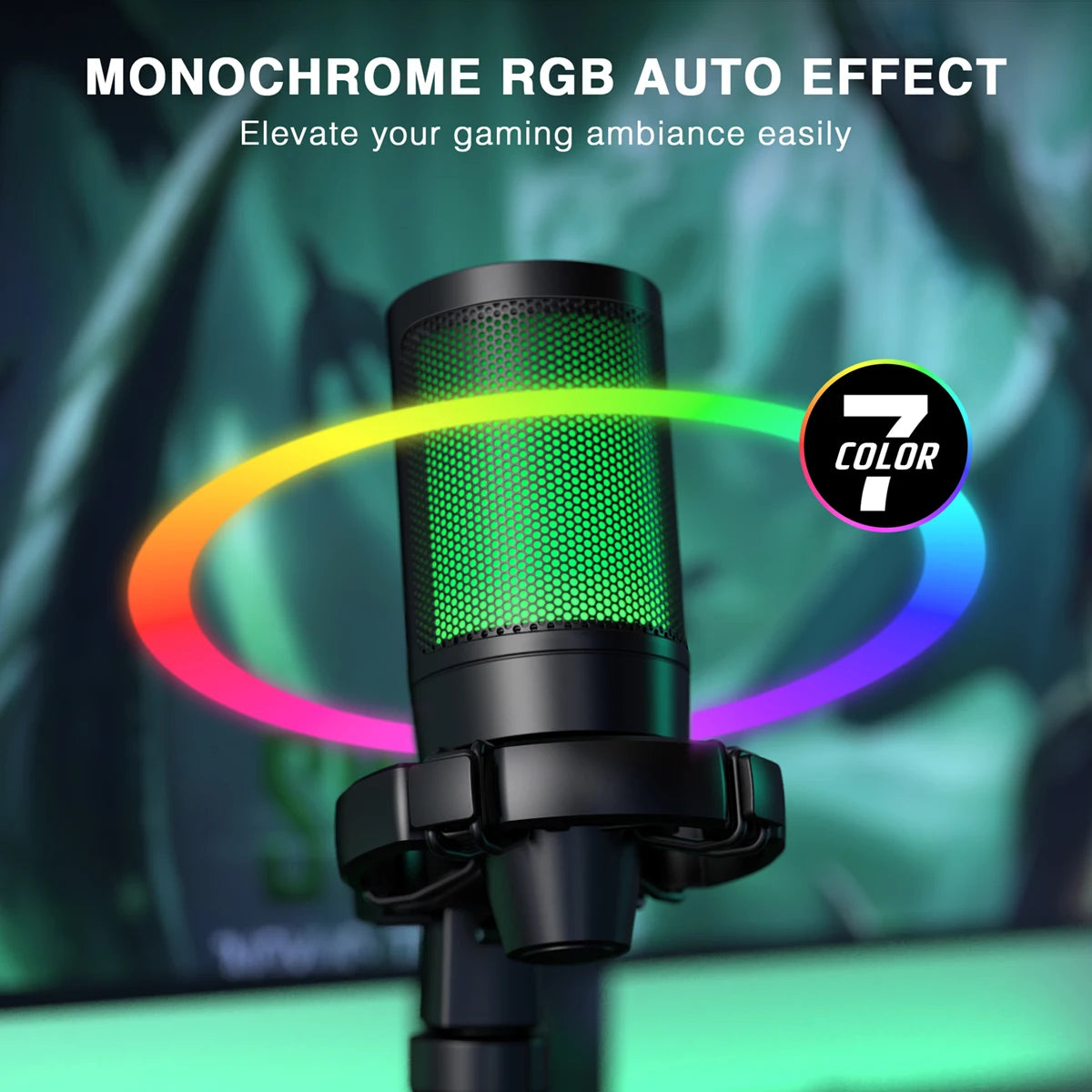 VitaHome™ AmpliVoice RGB Studio-Grade USB Gaming & Streaming Microphone