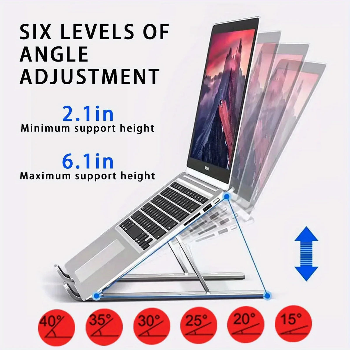 VitaHome™ Ergocast Aluminum Foldable Laptop Stand – Ansicht 3