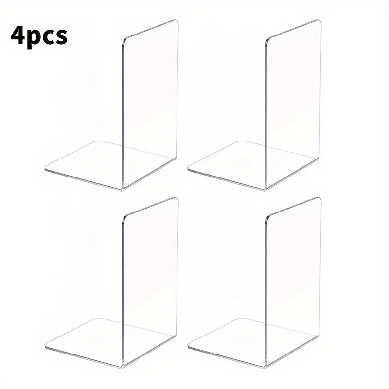 Buchstützen aus Acryl transparent im Set – Ansicht 7