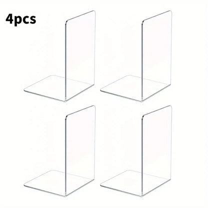 Buchstützen aus Acryl transparent im Set – Ansicht 7