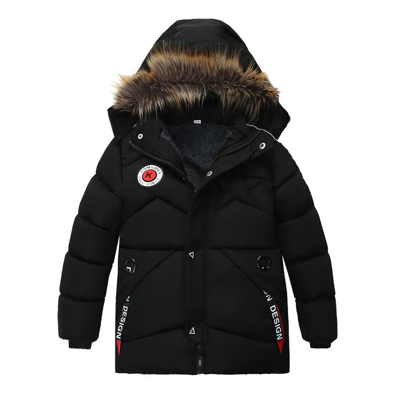 VitaCare™ LittleExplorer Warm Fur-Collar Hooded Coat