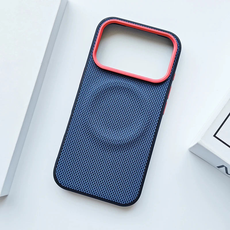 VitaPhone™ ApexLuxe Magnetic Woven Leather & TPU iPhone Case