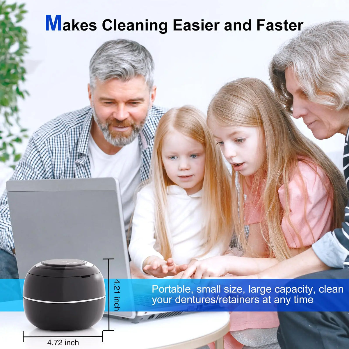 Vital™ PureSonic UV Ultrasonic Retainer & Jewelry Cleaner