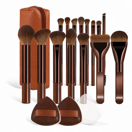 Make-up-Pinselset 18er-Set, Chocolate