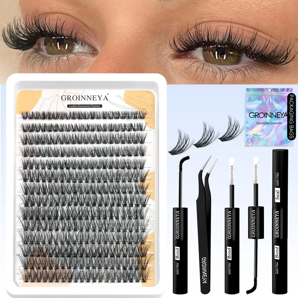 VitaCare™ LashPro DIY Salon-Grade Cluster Eyelash Extension Kit