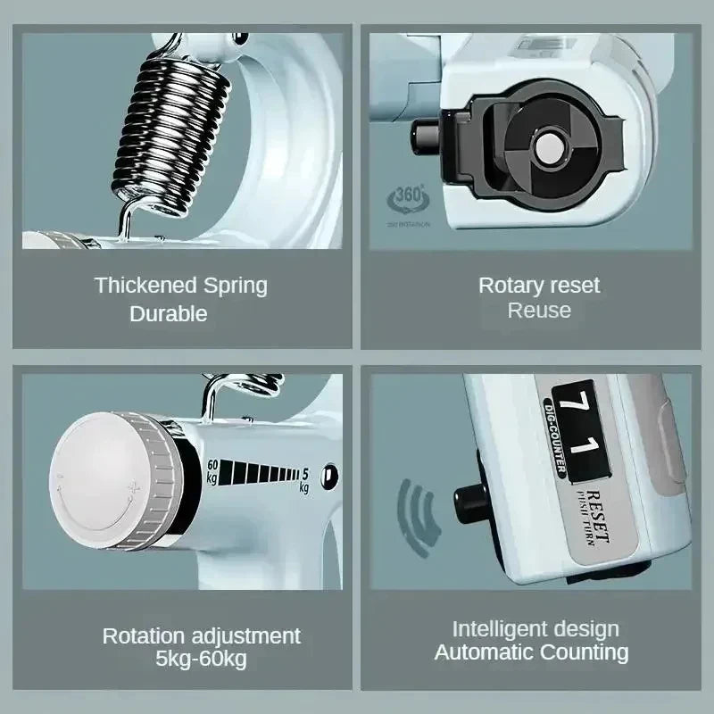 VitaCare™ PowerGrip Pro Adjustable Hand Gripper with Smart Counter