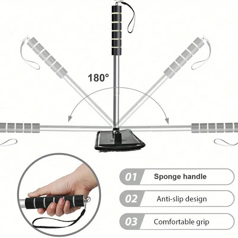 Automobile Windshield Water Scraping Telescopic Automobile Glass Wiper Auto Cleaning Tools Window Cleaning Brush Cleaning Cloth – Ansicht 3