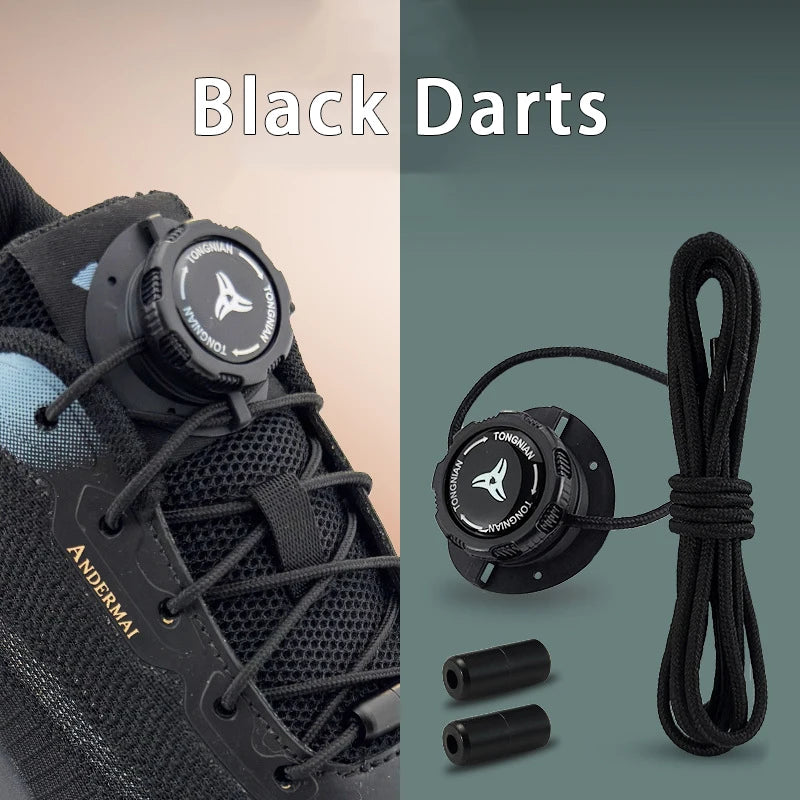 Upgraded No‑Tie Automatic Sneaker Laces Thick Rope Shoelaces with Swivel Metal Capsule Buckles Easy Installation – Ansicht 9