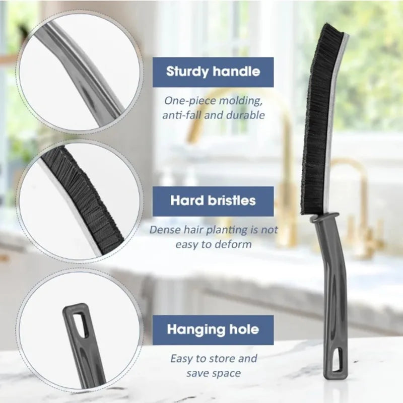 VitaHome™ DeepClean 3-Piece Hard-Bristle Crevice Brush Set