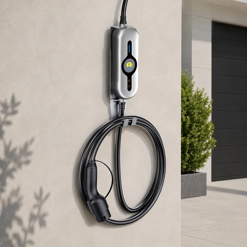 THUNOR Boost Mobile Wallbox EV Charger 11kW 16A Three-Phase IP66 with CEE16 to Type2 Charging Cable 5m for All BEV/PHEV