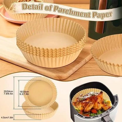 VitaHome™ ChefGuard Disposable Air Fryer Parchment Paper Liners