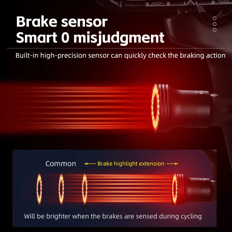 VitaHome™ SafeBrake Smart LED Bike Tail Light