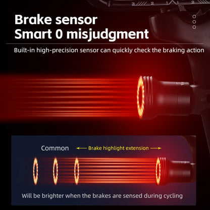 VitaHome™ SafeBrake Smart LED Bike Tail Light