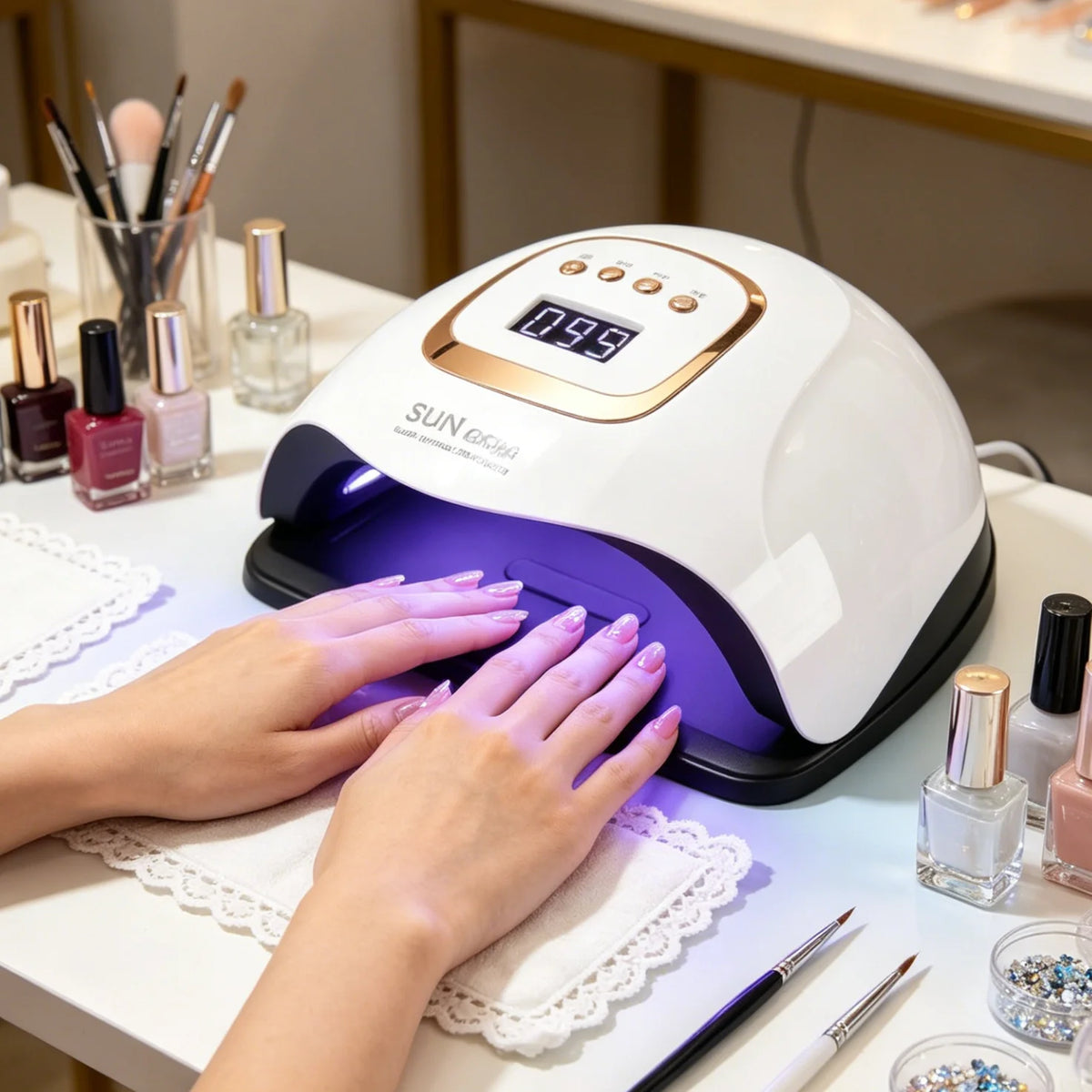 Nagellampe mit 81 LEDs, Sensor und 4 Timern