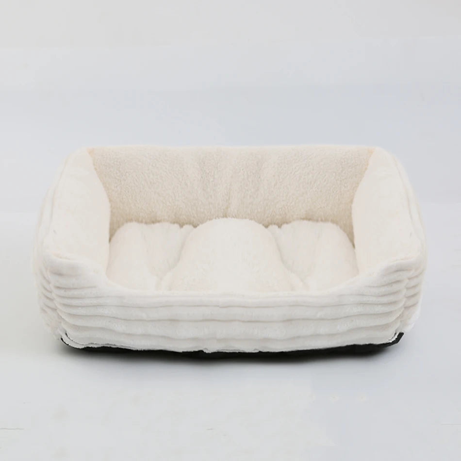 Hundebett aus Plüsch eckig – Ansicht 8