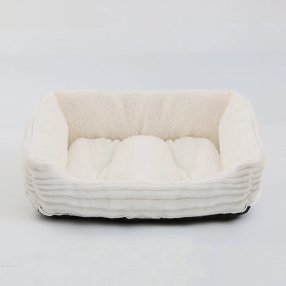 Hundebett aus Plüsch eckig – Ansicht 8
