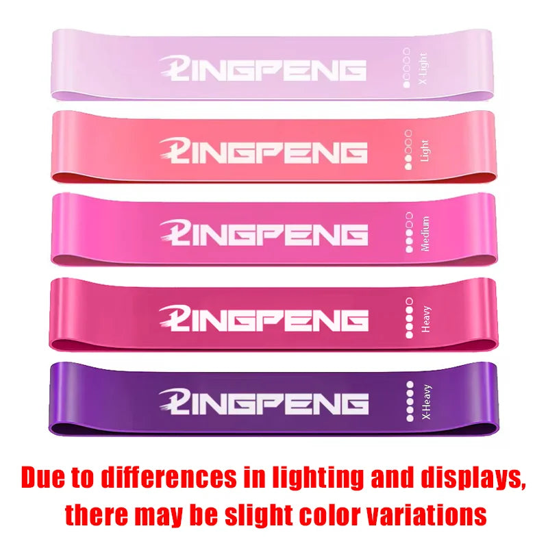 VitaLINGPENG 5-Piece Latex Loop Resistance Bands Set