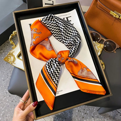 Luxury Satin Square Scarf (70x70 cm) – Versatile Fashion Accessory