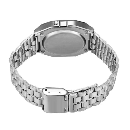 VitaHome™ RetroSteel Digital Multifunction Watch
