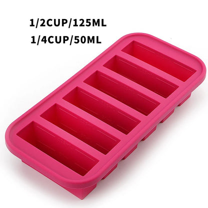 Gefrierform aus Silikon mit Deckel für Portionen – Ansicht 7
