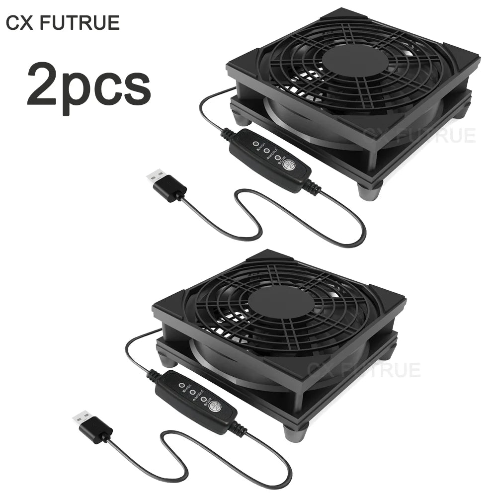USB-Lüfter für Router mit 3 Drehzahlstufen 5 V – Ansicht 7