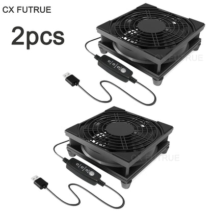 USB-Lüfter für Router mit 3 Drehzahlstufen 5 V – Ansicht 7