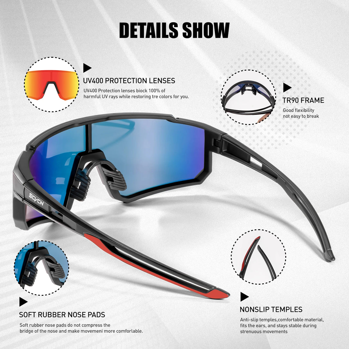 VitaHome™ AeroShield UV400 Sports Cycling Sunglasses