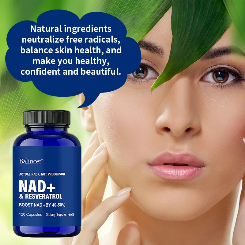 NAD+ Kapseln mit Resveratrol und Vitamin B3 – Ansicht 2