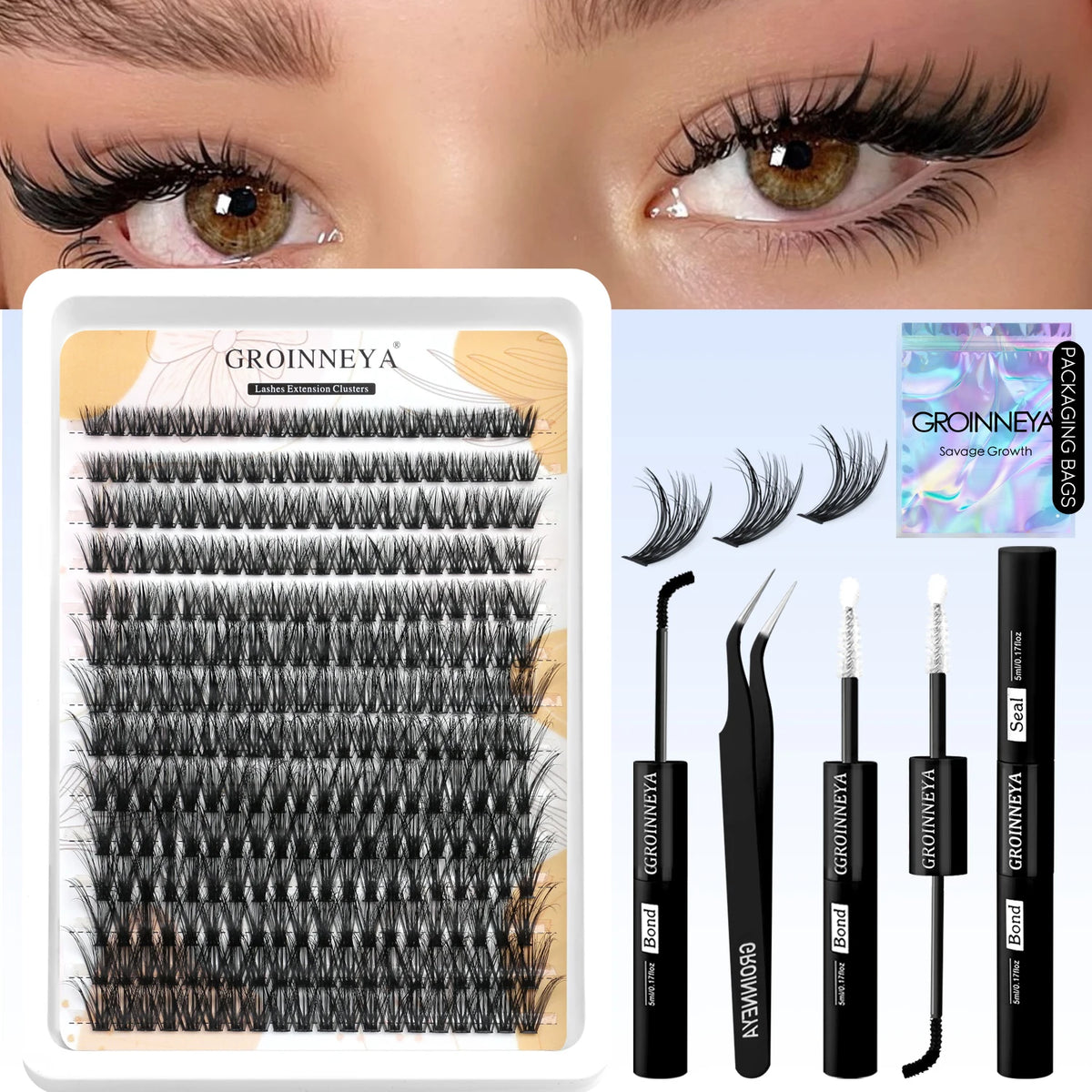 VitaCare™ LashPro DIY Salon-Grade Cluster Eyelash Extension Kit