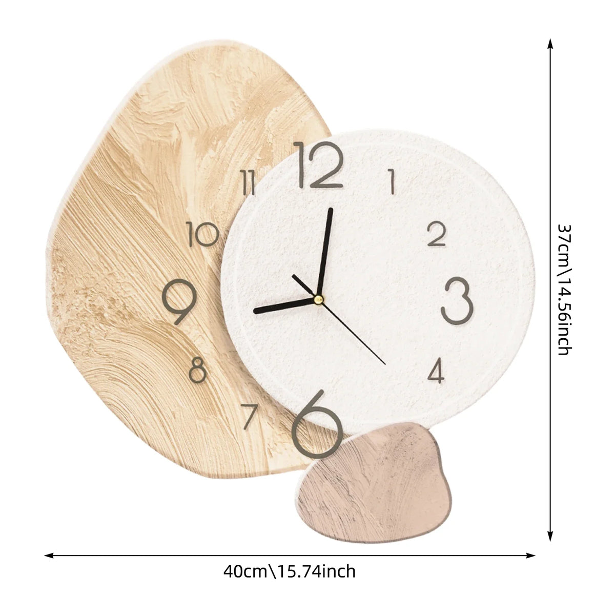 Wanduhr modern im Mid-Century-Stil mit Quarzwerk – Ansicht 10