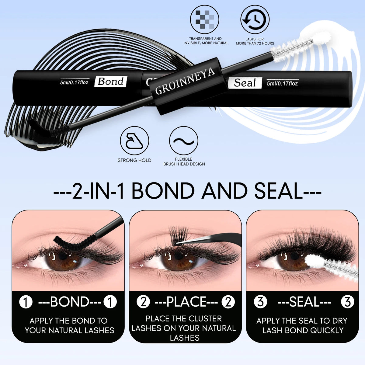 VitaCare™ LashPro DIY Salon-Grade Cluster Eyelash Extension Kit