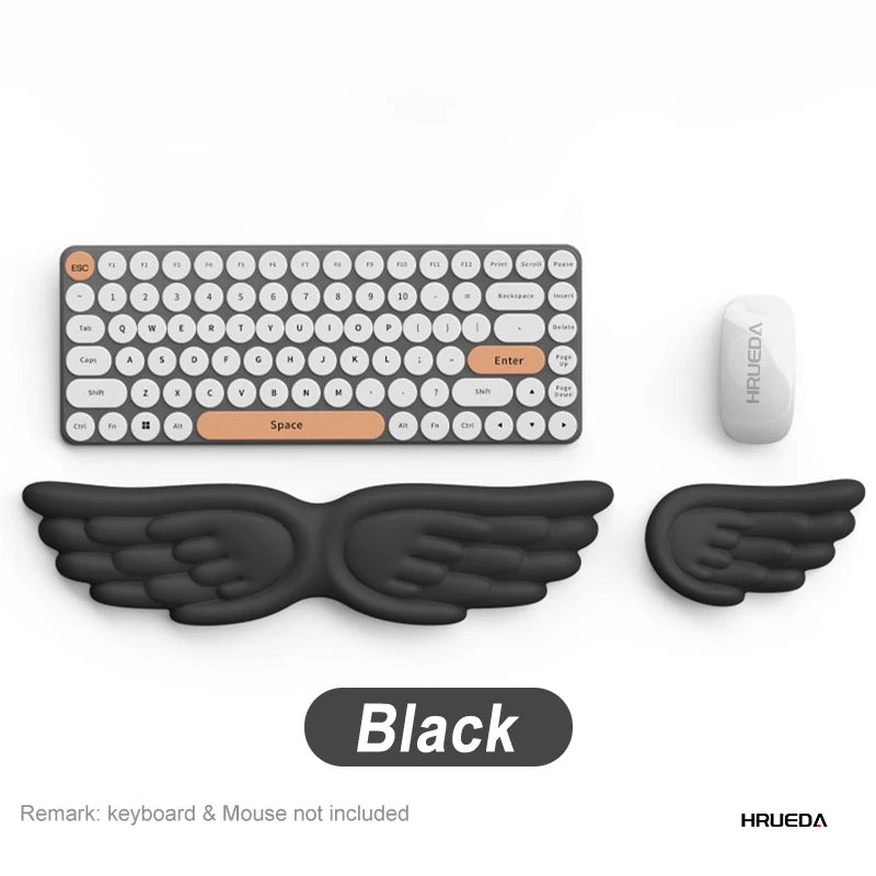 VitaHome™ CloudRest Angel Wing Memory Foam Wrist Rest & Mouse Cushion