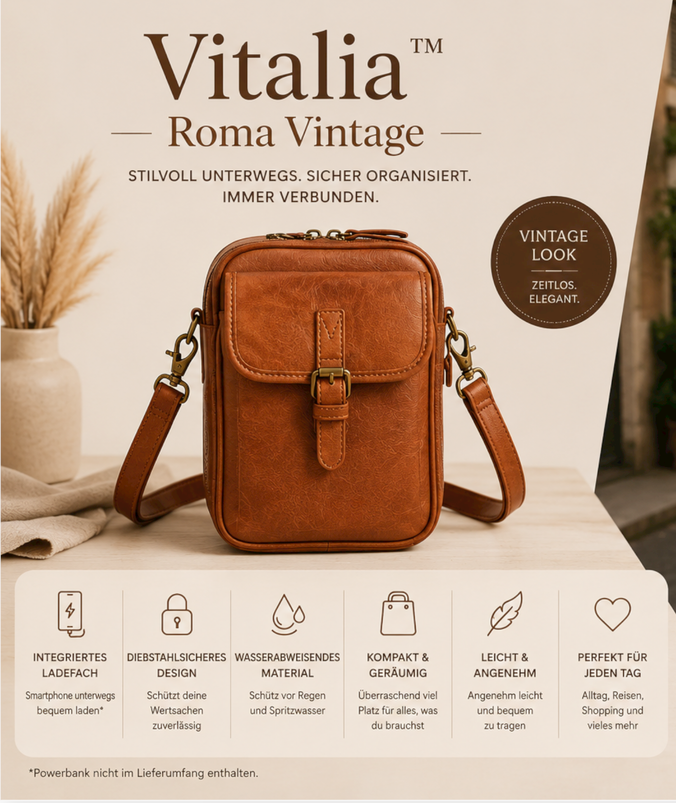 Vitalia™ Roma Vintage Crossbody