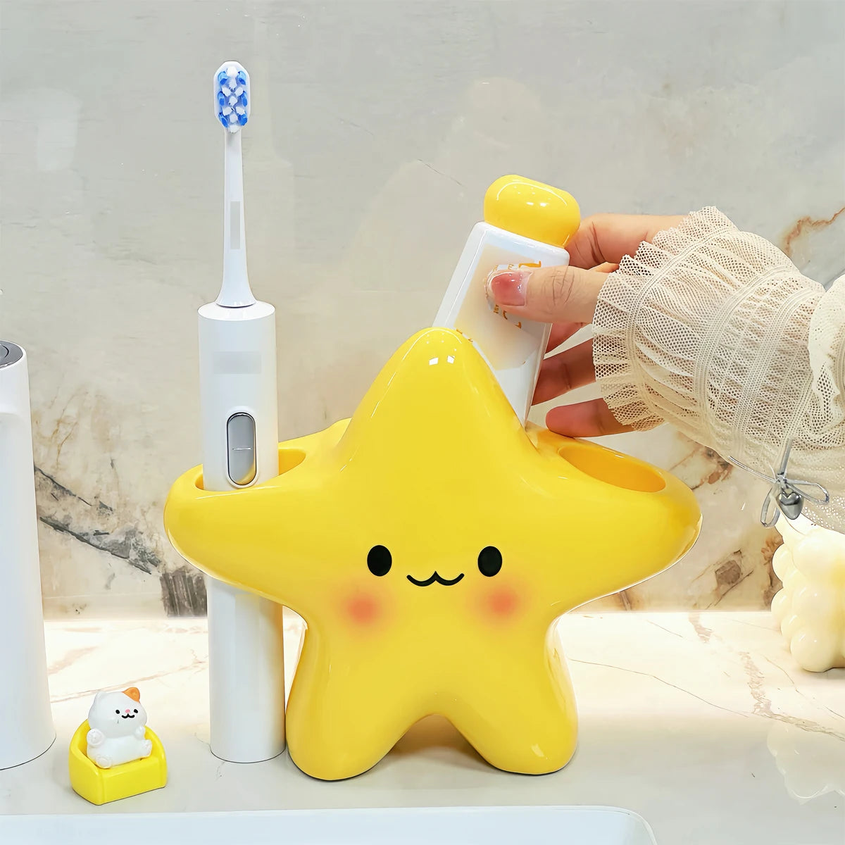 Vital™ StarSmile Cute Toothbrush Holder & Bathroom Organizer