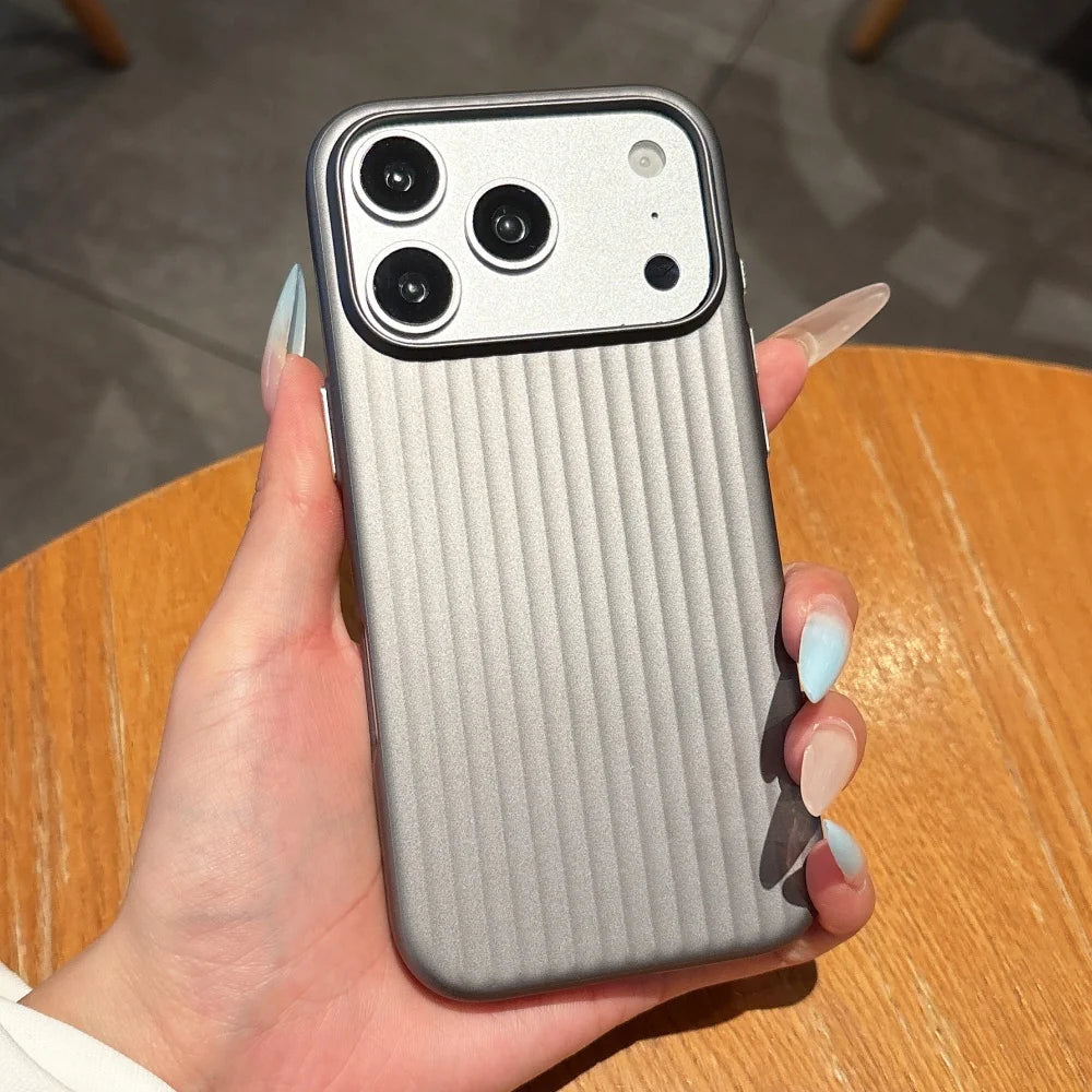 VitaPhone™ NomadLuggage Striped Textured Shockproof iPhone Case
