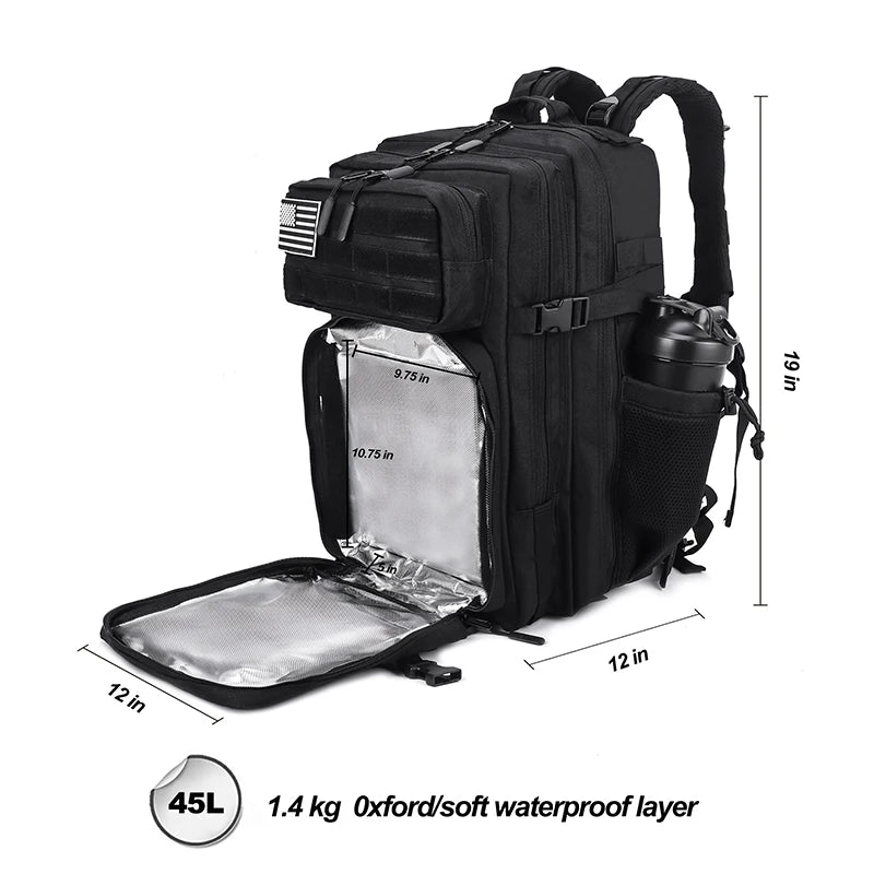 Vital™ TacticalPack 45L Insulated Meal Management Gym Backpack