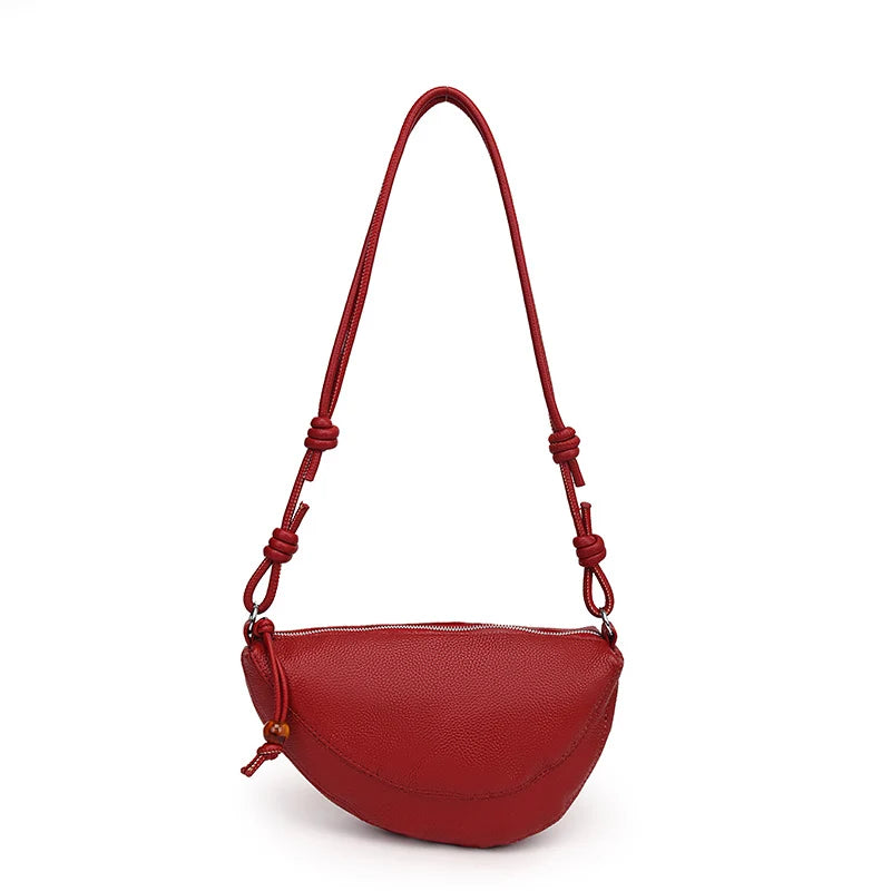 Schultertasche aus Echtleder – Ansicht 8
