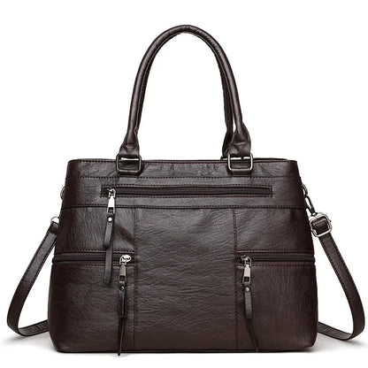 Handtasche aus Leder zum Umhängen – Ansicht 8