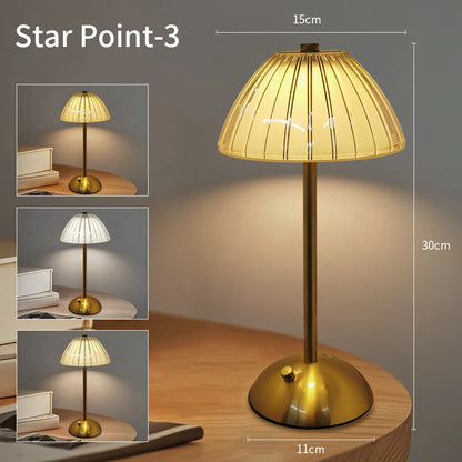 Tischlampe LED dimmbar kabellos mit Touch-Sensor – Ansicht 9