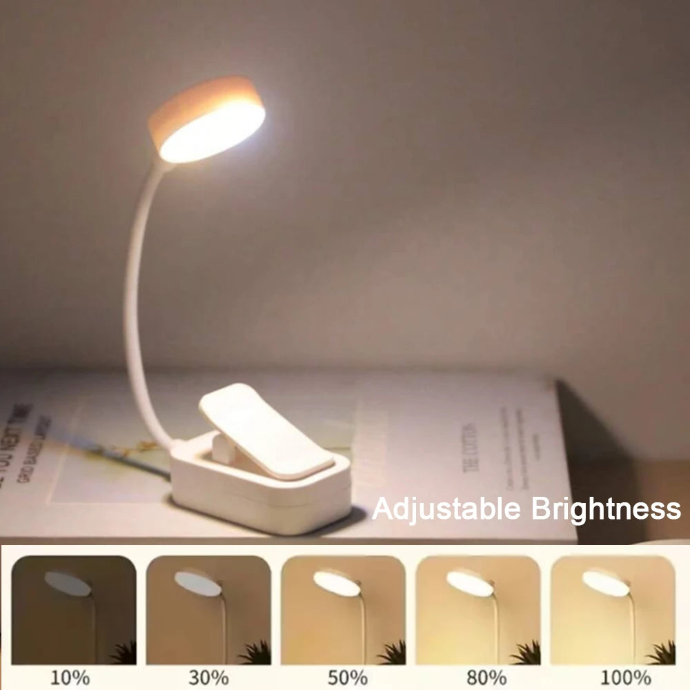 Leseleuchte zum Anklemmen, 3 Lichtfarben, mit Akku – Ansicht 6