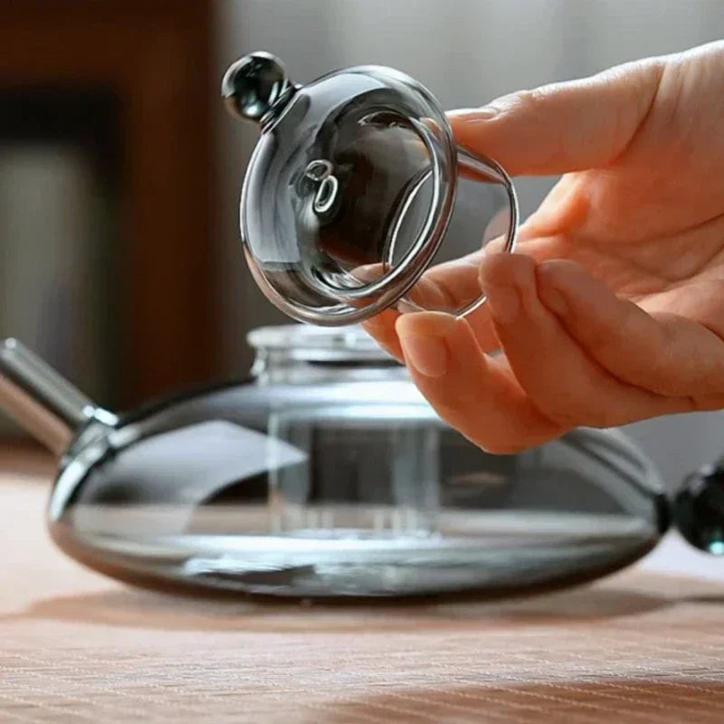 Teekannen-Set aus hitzebeständigem Glas mit Tassen – Ansicht 6