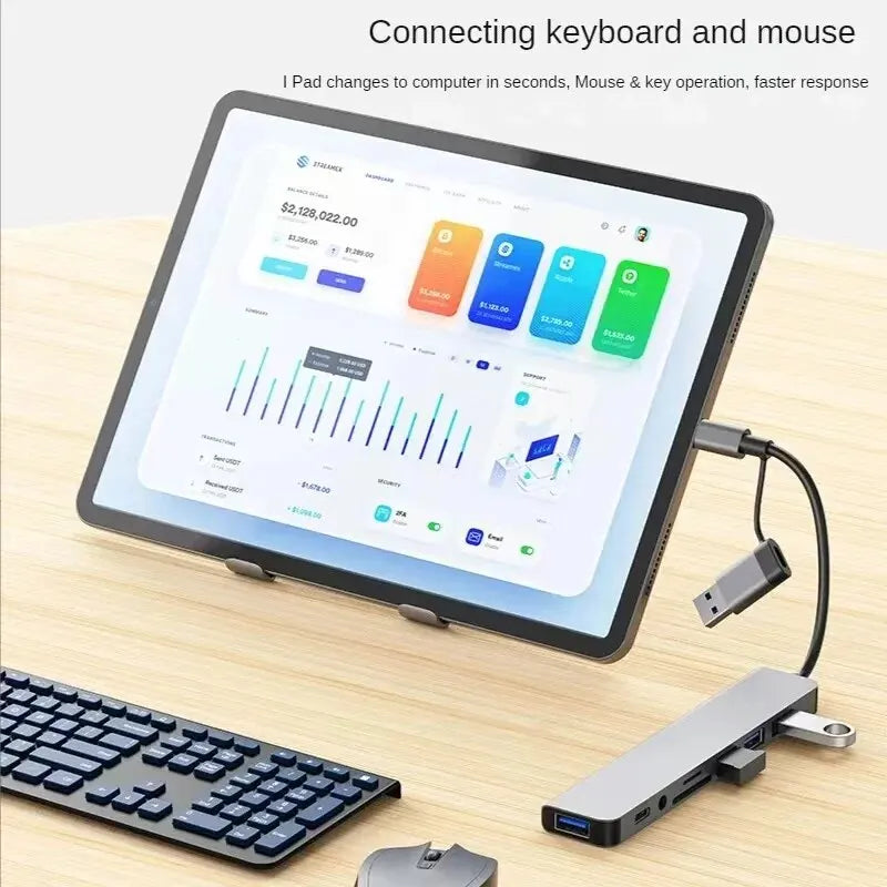 VitaHome™ Connect8 Pro 8-in-2 USB-C Hub & Docking Station