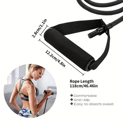 4-Level Resistance Bands with Handles for Home Workouts