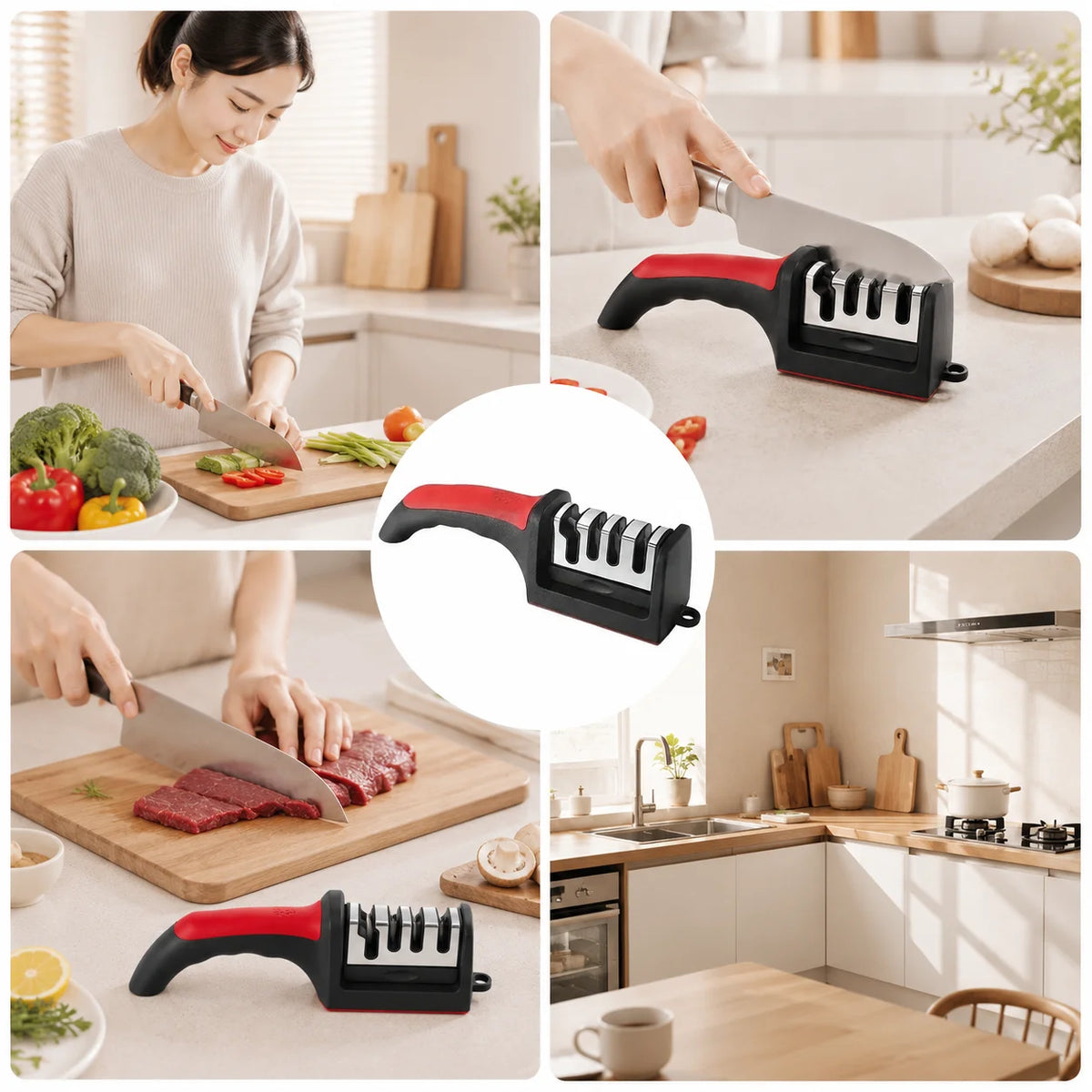 VitaHome™ EdgePro 4-Stage Professional Kitchen Knife Sharpener