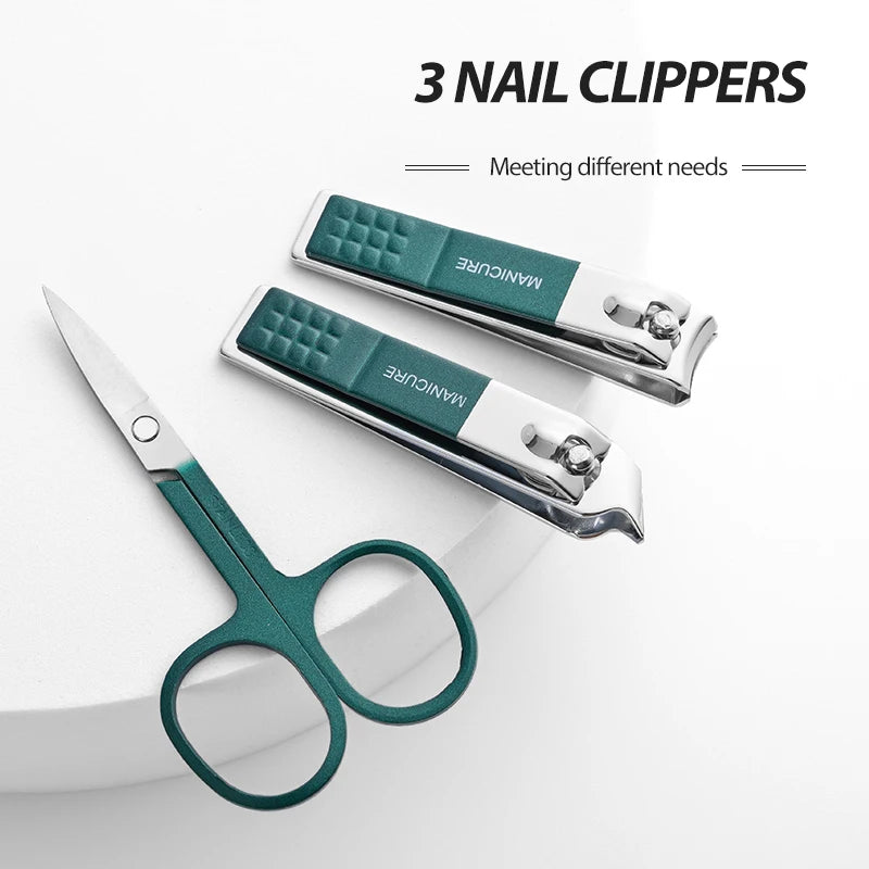 Vital™ 6-Piece Professional Manicure & Nail Care Set | Portable Stainless Steel Grooming Kit