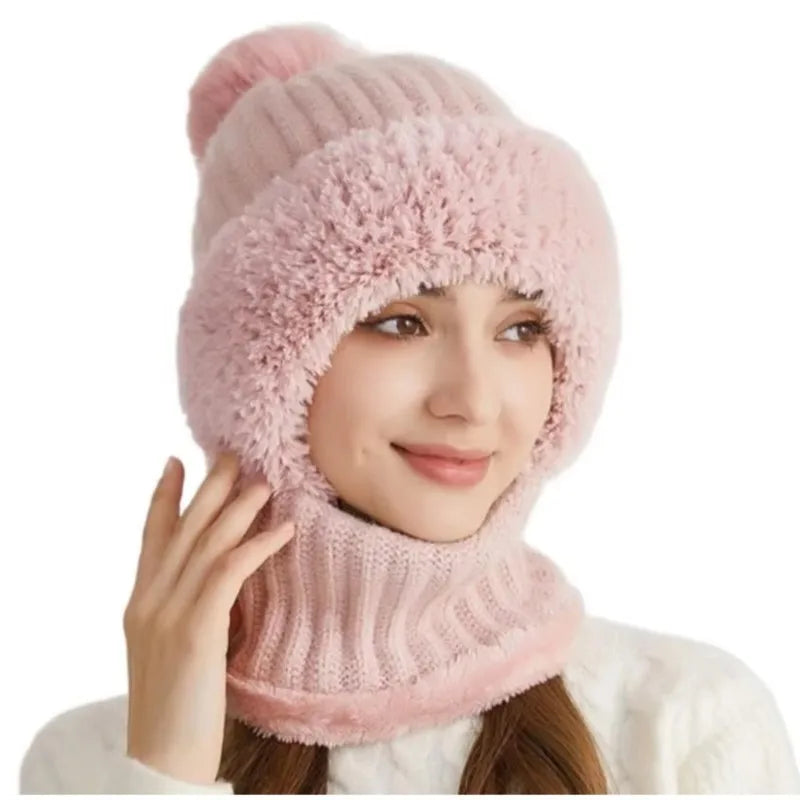 3-in-1 Multifunctional Knitted Winter Hat, Scarf & Face Mask