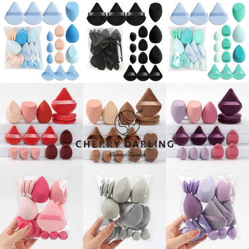 Vita 15-Piece Professional Makeup Sponge & Powder Puff Combo