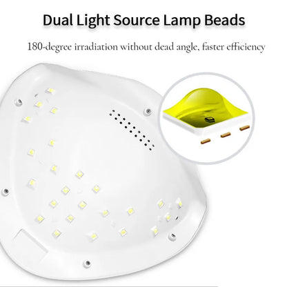 Nagellampe LED-UV mit 4 Timern und Sensor – Ansicht 4